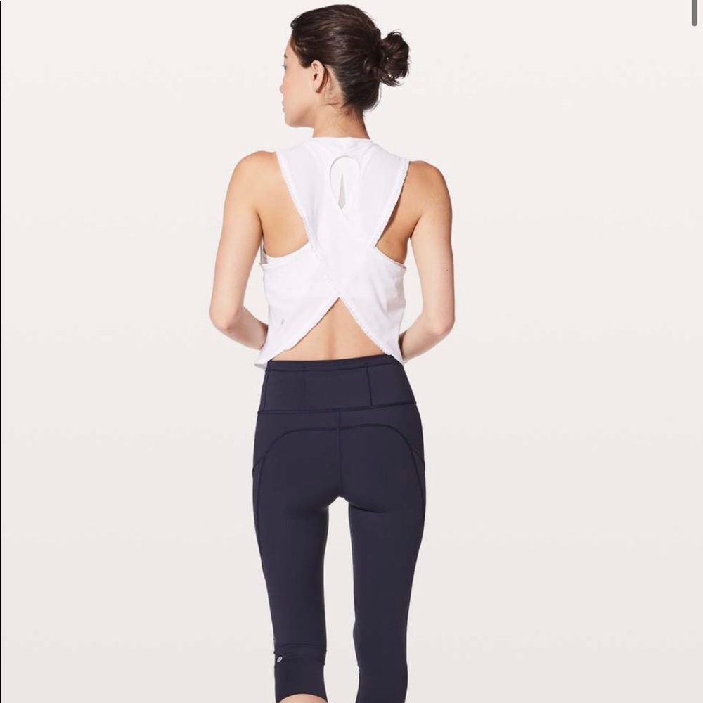 Lululemon fast as light ruffled tank 8